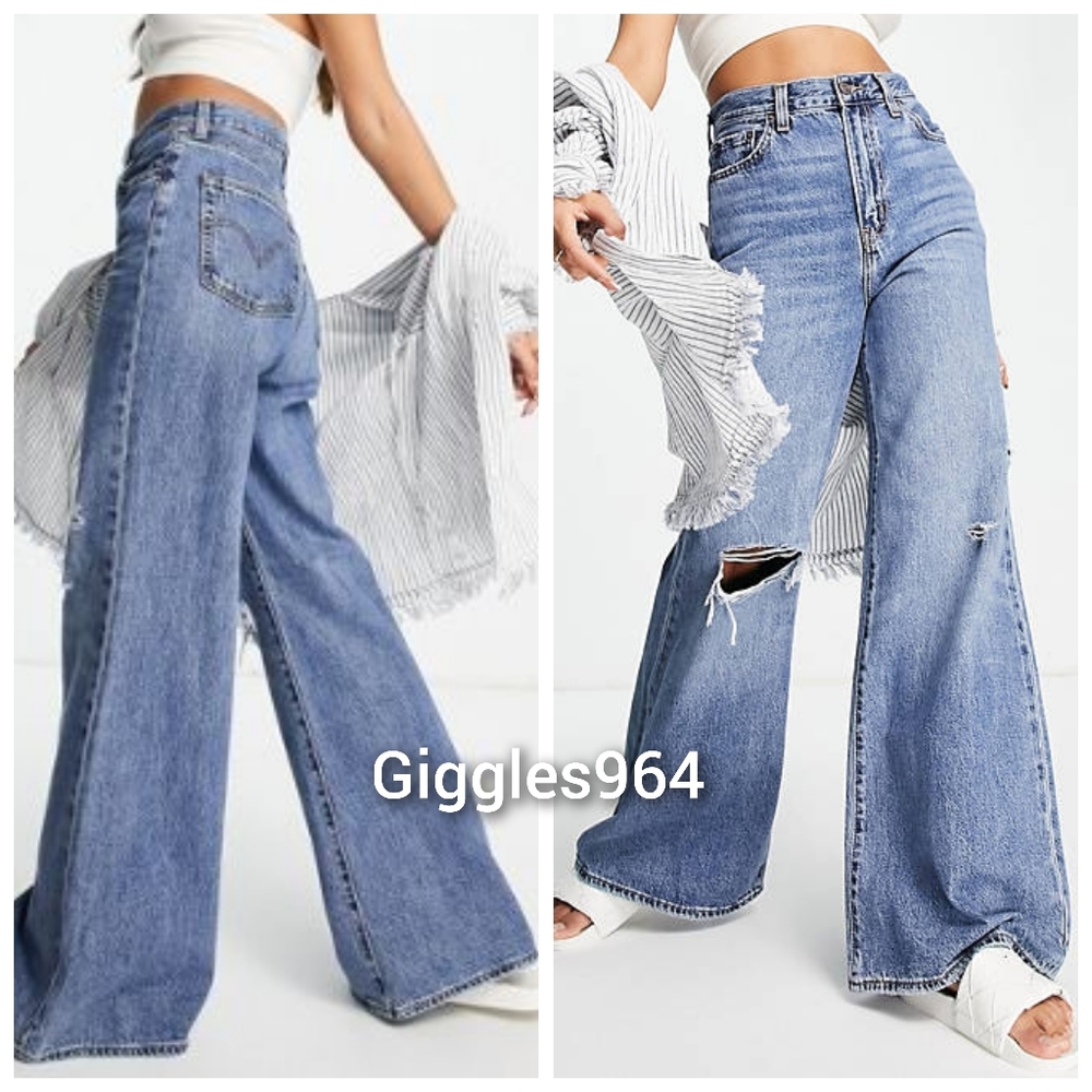 Levi's High Loose Flare Jeans in Take Notes